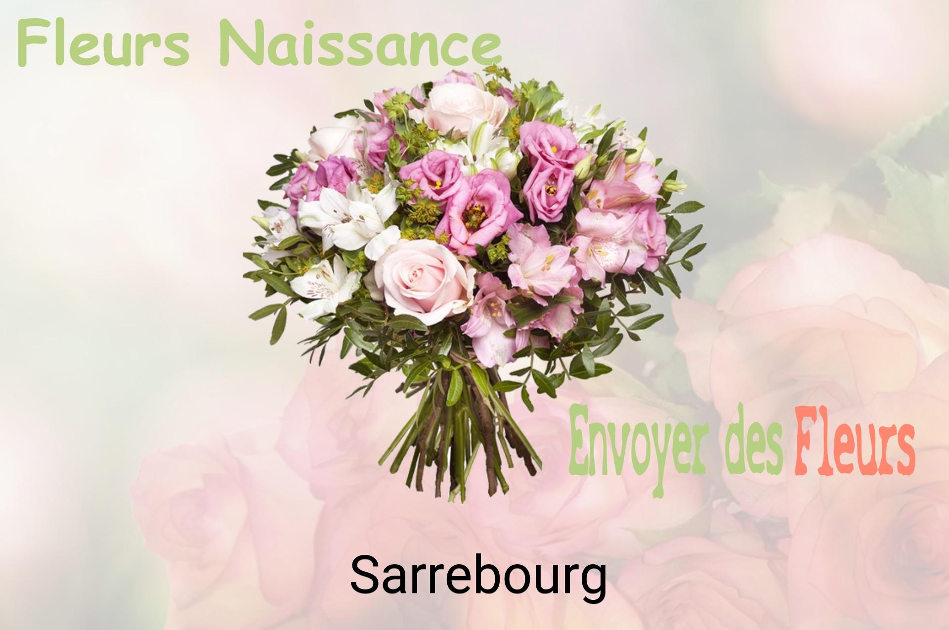 Bouquet de fleurs de naissance livré à Sarrebourg